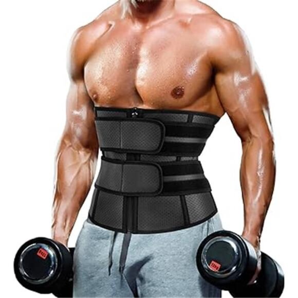 Waist Trainer Trimmer for Men TummyControl Shapewear Neoprene SweatBelt Slimming - Picture 1 of 1